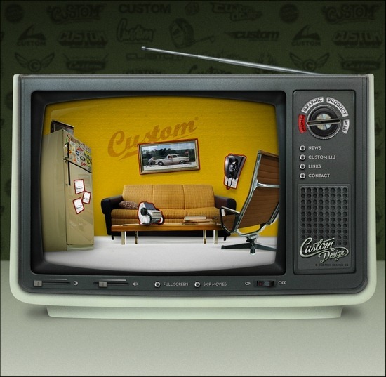 70個暗黃色風格的復古網頁設計欣賞