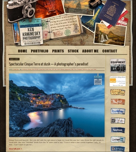 70個暗黃色風格的復古網頁設計欣賞