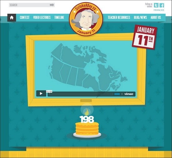 70個暗黃色風格的復古網頁設計欣賞