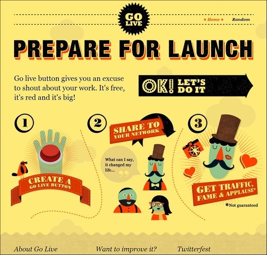 70個暗黃色風格的復古網頁設計欣賞