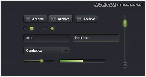 31 45個新鮮的Web和移動設備用戶界面PSD素材