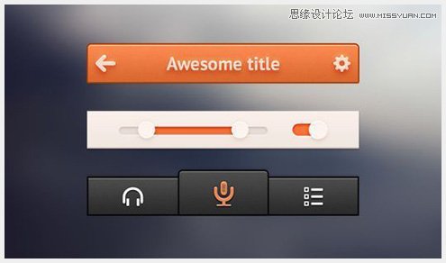 11 45個新鮮的Web和移動設備用戶界面PSD素材
