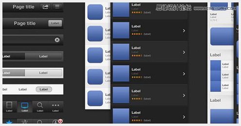 43 45個新鮮的Web和移動設備用戶界面PSD素材