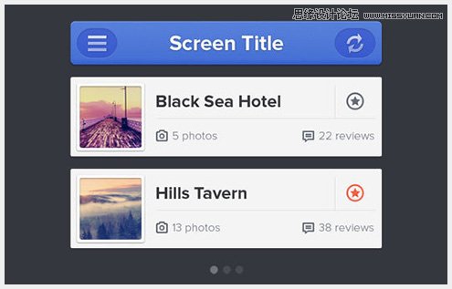 01 45個新鮮的Web和移動設備用戶界面PSD素材