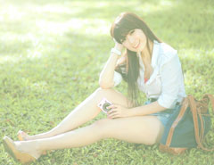 Photoshop�{���ݵ���Ů���V�Ĺ⾀����Ч��