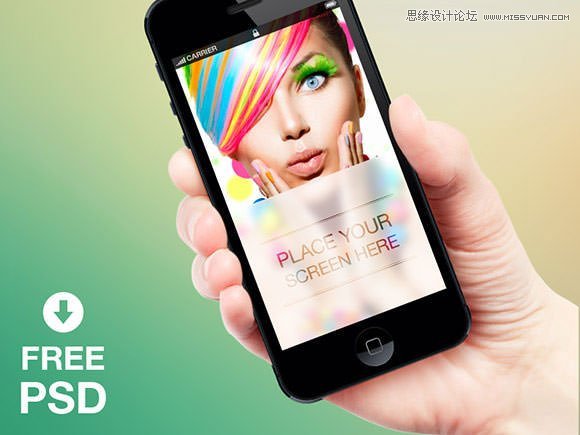 iphone-ios7-mockup-psd(2) 一些方便你設(shè)計(jì)工作的免費(fèi)PSD素材