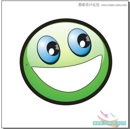 CoreDRAW繪制大眼晴笑容的卡通表情