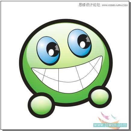 CoreDRAW繪制大眼晴笑容的卡通表情