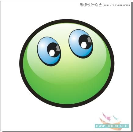 CoreDRAW繪制大眼晴笑容的卡通表情