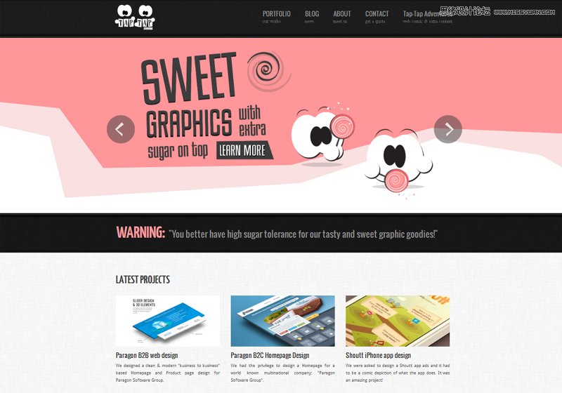 20例幽默搞笑風格的網頁設計欣賞