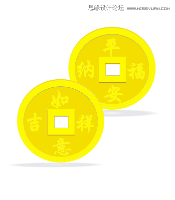 CorelDraw簡(jiǎn)單制作逼真的古代錢幣