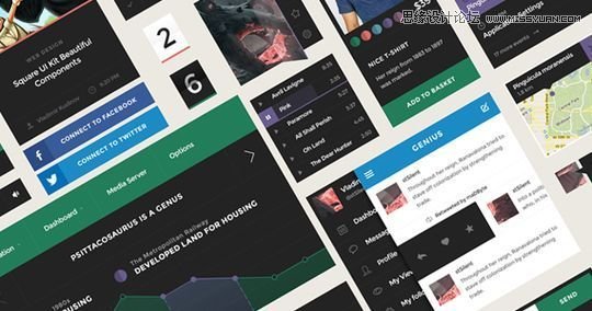 20套新鮮出爐的網頁和移動UI模板PSD素材