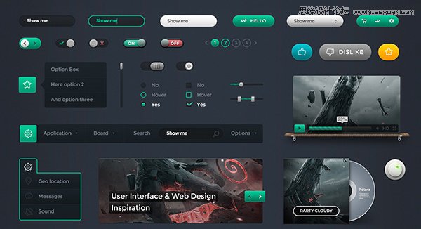 20套新鮮出爐的網頁和移動UI模板PSD素材