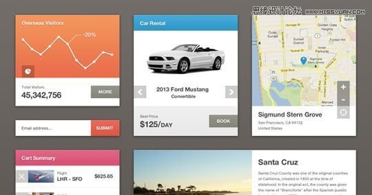 20套新鮮出爐的網頁和移動UI模板PSD素材