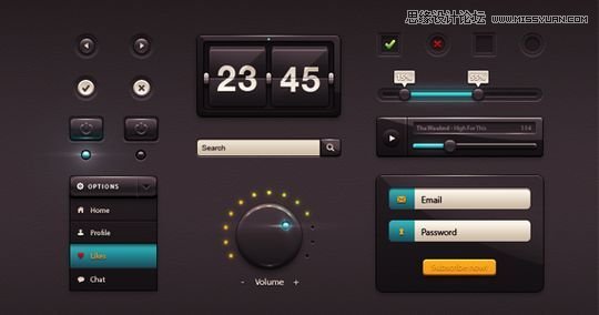20套新鮮出爐的網頁和移動UI模板PSD素材