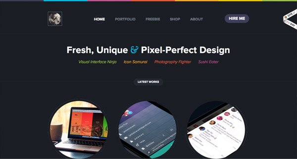 20個配色非常暗的網頁設計作品欣賞