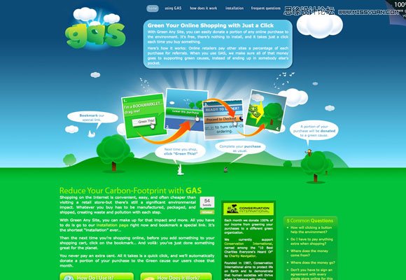 網頁設計配色剖析之綠色使用技巧