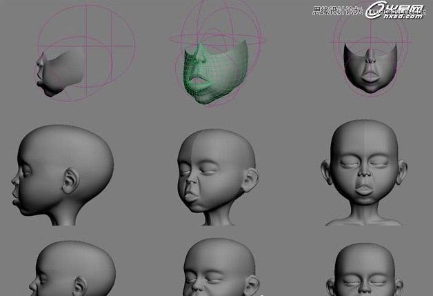 3ds Max制作傲慢的國外小孩教程