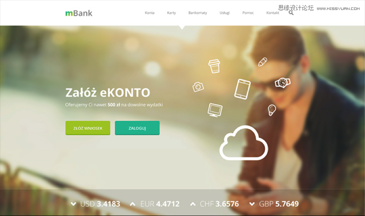 運用視覺表現建立網頁的信息層級