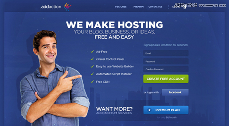 運用視覺表現建立網頁的信息層級