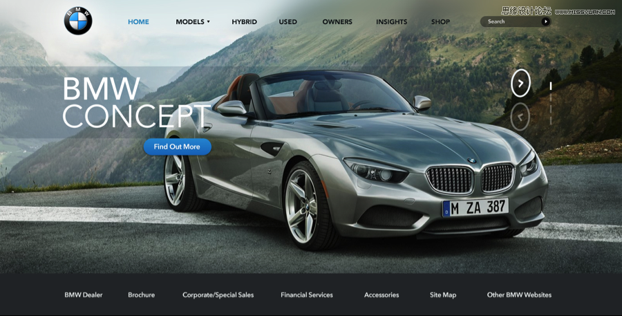 運用視覺表現建立網頁的信息層級