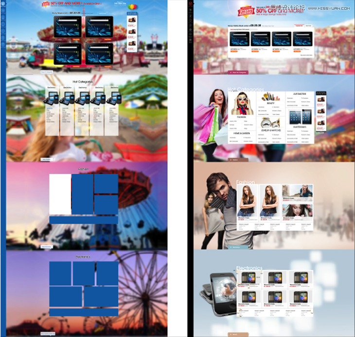 運用視覺表現建立網頁的信息層級