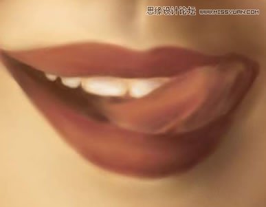 Painter手繪逼真的美女人物面部教程