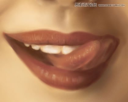 Painter手繪逼真的美女人物面部教程