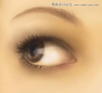 Painter手繪逼真的美女人物面部教程