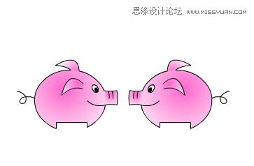 Flash制作有趣的親嘴豬動畫教程