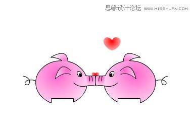 Flash制作有趣的親嘴豬動畫教程