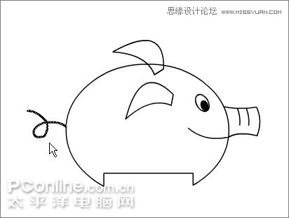 Flash制作有趣的親嘴豬動畫教程