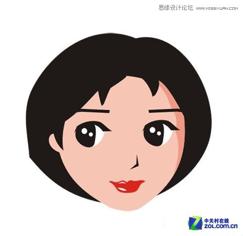 Coreldraw打造可愛的大眼美女形象教程