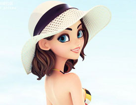 MAYA��MODO����ʢ�ĺ�߅Ψ����Ů��