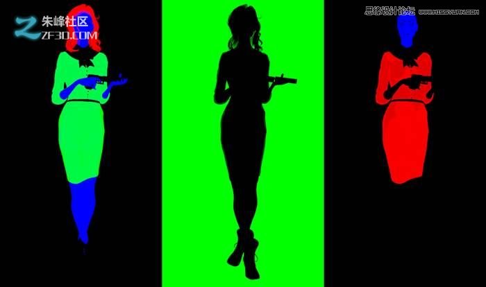 MAYA結合ZBRUSH制作美女殺手CG人物