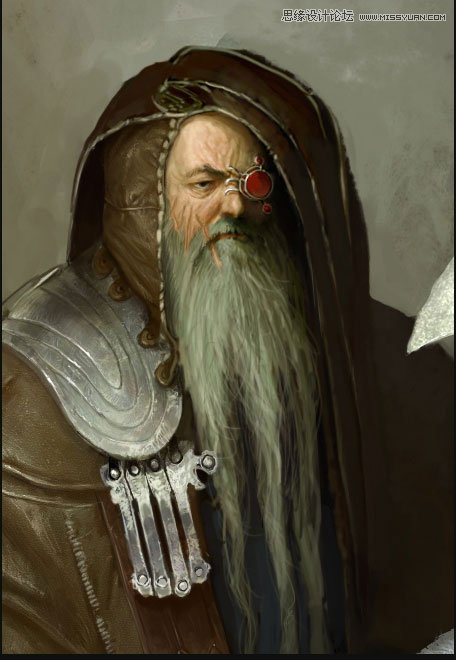 Painter繪制準備拿著斧頭的男巫教程