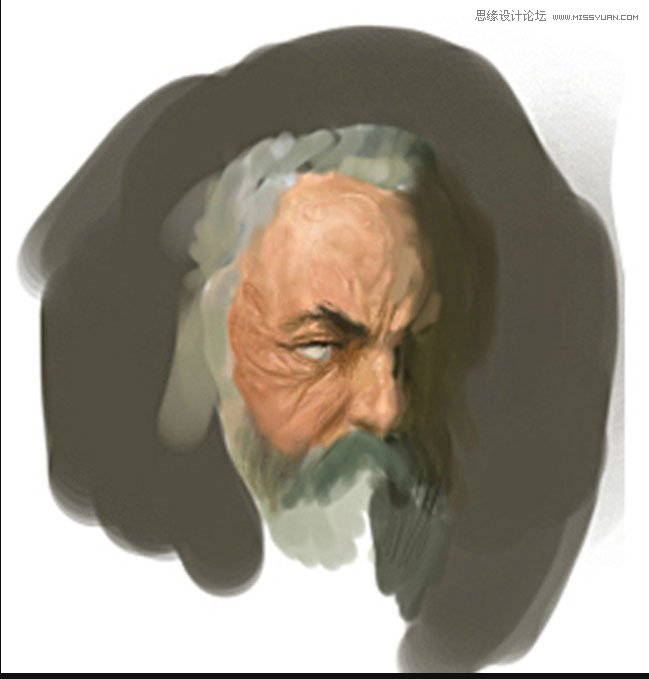 Painter繪制準備拿著斧頭的男巫教程