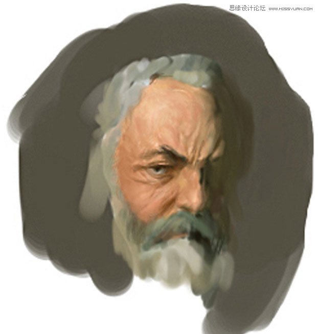 Painter繪制準備拿著斧頭的男巫教程