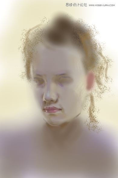 Painter繪制國外美麗可愛的少女插畫