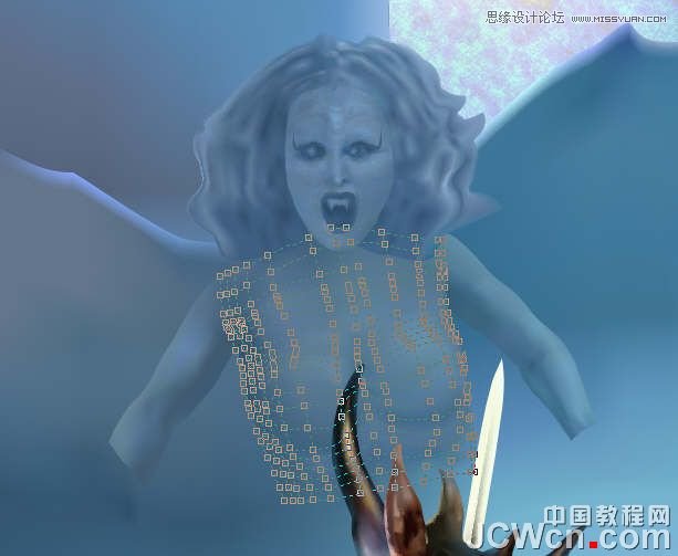 CorelDRAW巧用網格工具繪制惡魔谷插畫