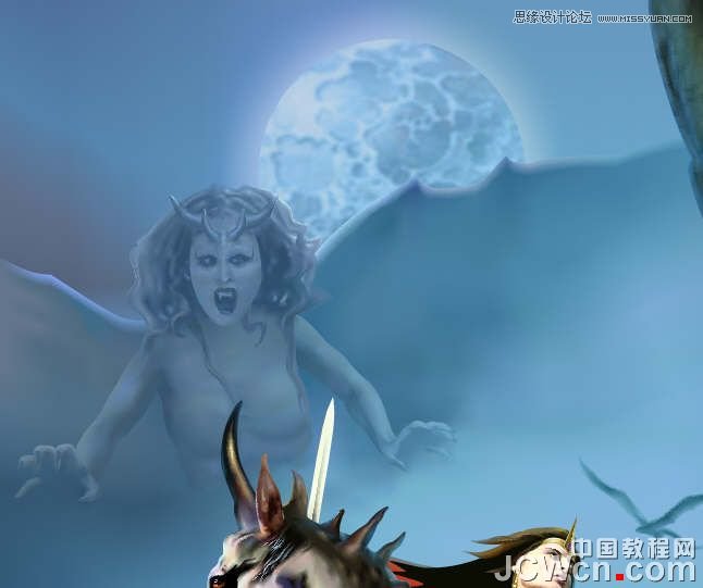 CorelDRAW巧用網格工具繪制惡魔谷插畫