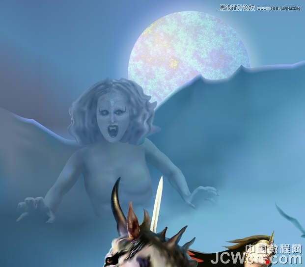 CorelDRAW巧用網格工具繪制惡魔谷插畫