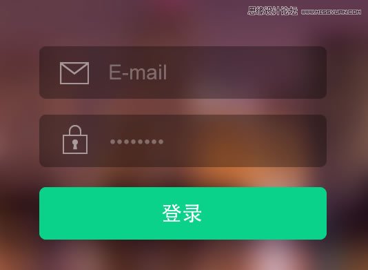 Fireworks設計一個扁平化風格的登錄界面