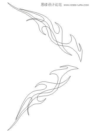 CorelDraw繪制時尚的蝴蝶花紋圖案教程