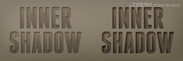 Photoshop通過字體實例解析內陰影功能