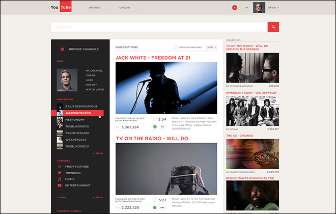 29例主流社交網站的非官方再設計欣賞