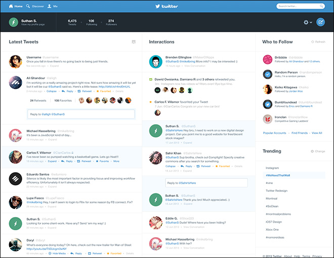 29例主流社交網站的非官方再設計欣賞