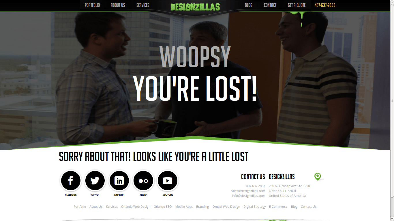 不容錯過的優秀404頁面設計欣賞