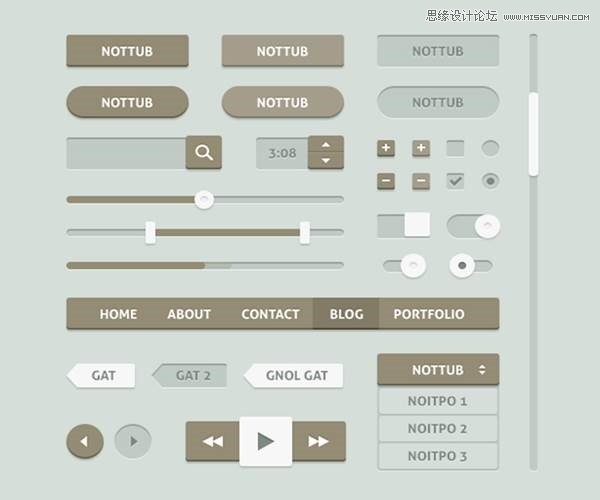 clip_image014 30款精致大氣的的網(wǎng)頁UI套裝模板下載