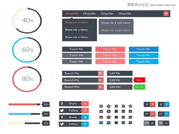 clip_image012 30款精致大氣的的網(wǎng)頁UI套裝模板下載